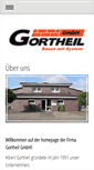 Mobile Screenshot of gortheil-bau.de