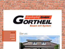 Tablet Screenshot of gortheil-bau.de